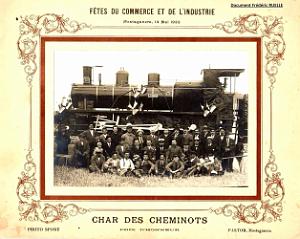 0 03- char des cheminots Mostaganem 1922